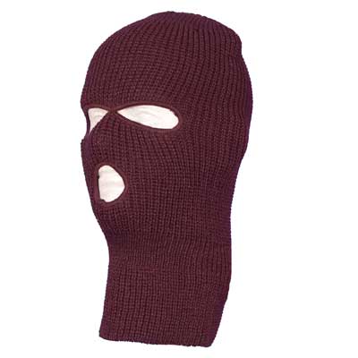 Brown Warm Winter Ski and Face Mask