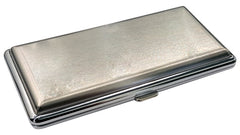 Brushed Steel Cigarette Case (For Regular Sized, 100s, and 120s)