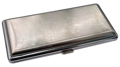 Brushed Steel Cigarette Case (For Regular Sized, 100s, and 120s)