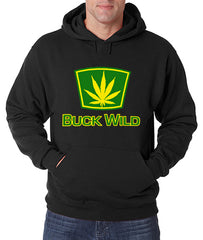 Buck Wild Pot Leaf Adult Hoodie