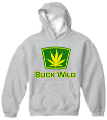 Buck Wild Pot Leaf Adult Hoodie