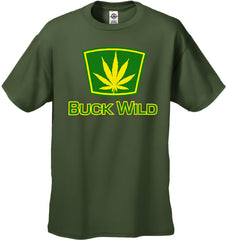 Buck Wild Pot Leaf Men's T-Shirt