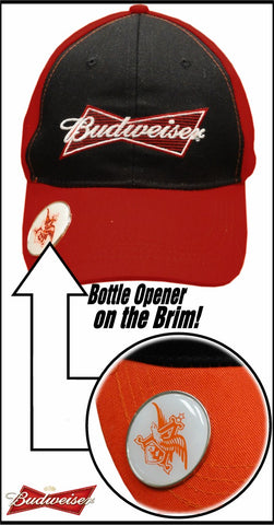 Budweiser Bowtie Logo Bottle Opener Hat