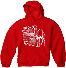 Camel Hump Day Guess What Adult Hoodie