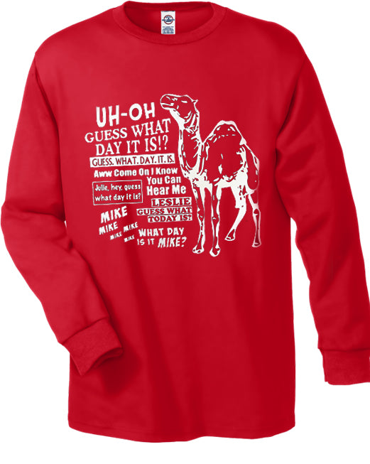 Camel Hump Day Long Sleeve T-Shirt (Men's) Red