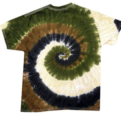 Camo Swirl Tie Dye Mens T-shirt