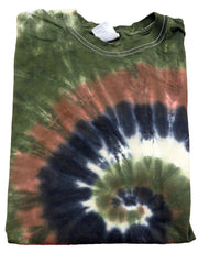 Camo Swirl Tie Dye Mens T-shirt