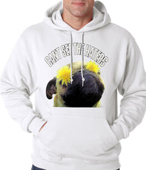 Can't See The Haters Funny Pug Adult Hoodie