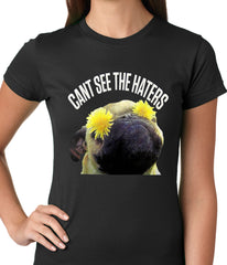 Can't See The Haters Funny Pug Ladies T-shirt