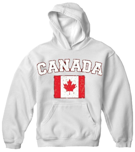 Canada Vintage Flag International Hoodie