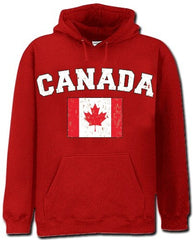 Canada Vintage Flag International Hoodie