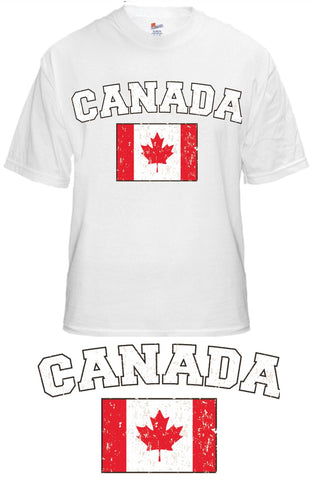 Canada Vintage Flag International Mens T-Shirt