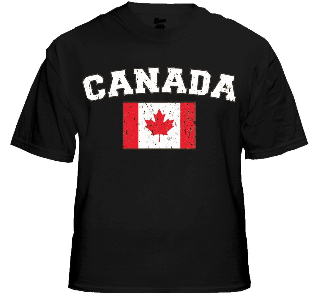 Canada Vintage Flag International Mens T-Shirt