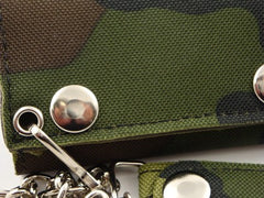 Canvas Camouflage Chain Wallet