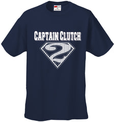 Captain Clutch #2 Pinstripe Baseball Kid's T-Shirt