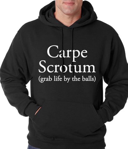 Carpe Scrotum - Grab Life By The Balls Hoodie