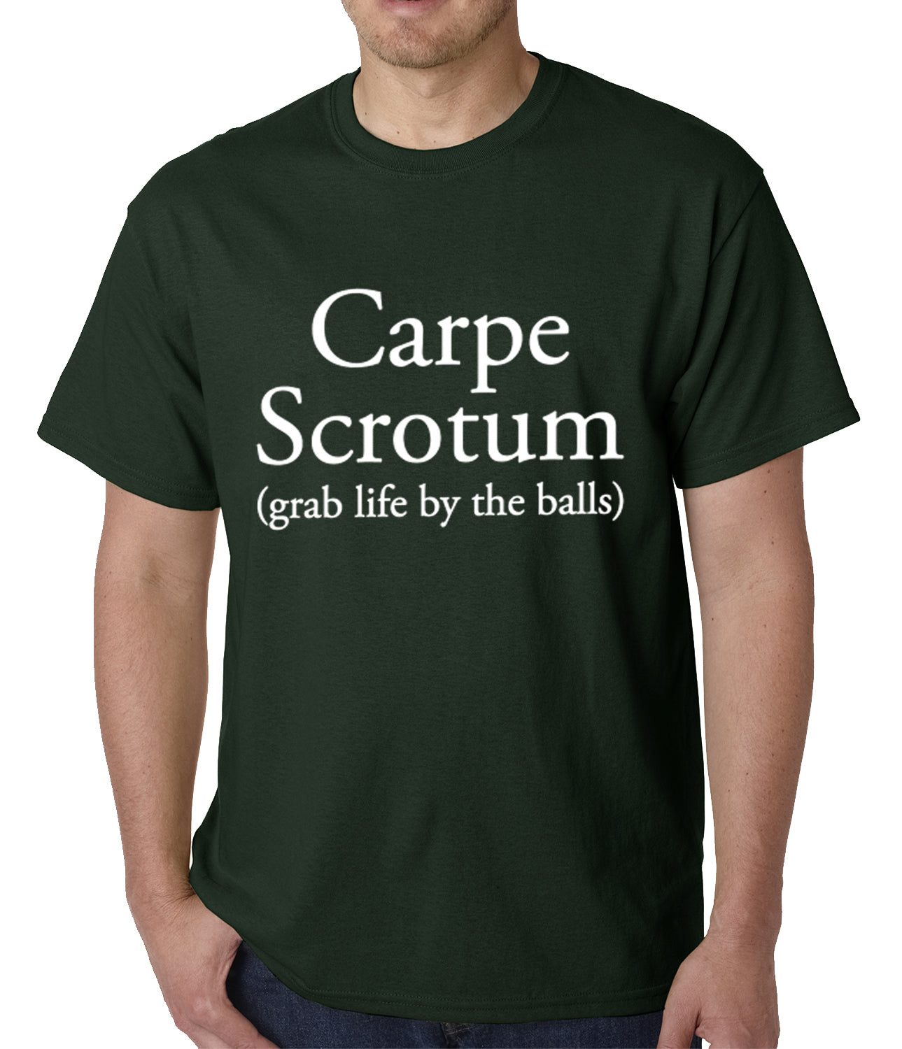 Carpe Scrotum - Grab Life By The Balls Mens T-shirt
