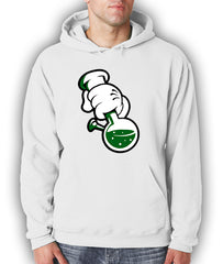 Cartoon Hands Bong Rip Adult Hoodie