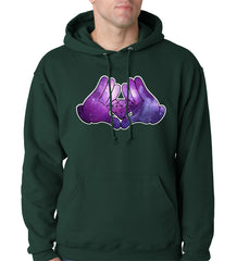 Cartoon Hands Diamond Cosmos Adult Hoodie