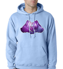 Cartoon Hands Diamond Cosmos Adult Hoodie