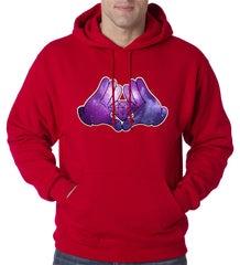 Cartoon Hands Diamond Cosmos Adult Hoodie