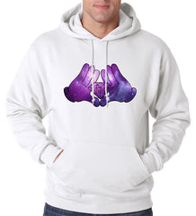 Cartoon Hands Diamond Cosmos Adult Hoodie