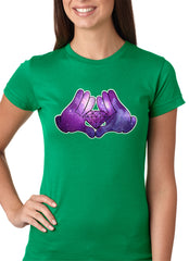 Cartoon Hands Diamond Cosmos Girl's T-Shirt