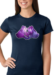 Cartoon Hands Diamond Cosmos Girl's T-Shirt