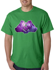 Cartoon Hands Diamond Cosmos Men's T-Shirt