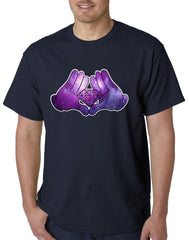 Cartoon Hands Diamond Cosmos Men's T-Shirt