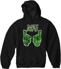 Cartoon Hands Dope Pot Leaf Pattern Adult Hoodie