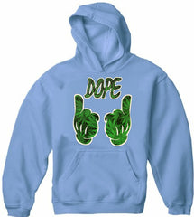 Cartoon Hands Dope Pot Leaf Pattern Adult Hoodie