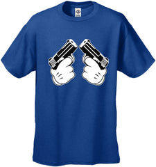 Cartoon Hands Double Gun's Men's T-Shirt