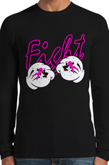 Cartoon Hands Fight Breast Cancer Thermal Long Sleeve Shirt