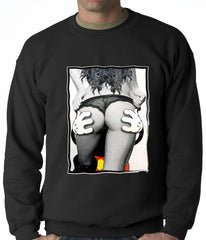 Cartoon Hands Getting a Feel Butt Crewneck