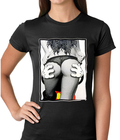 Cartoon Hands Getting a Feel Butt Girls T-shirt