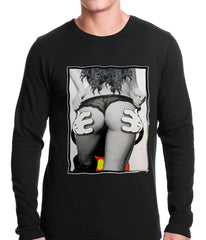 Cartoon Hands Getting a Feel Butt Thermal Shirt