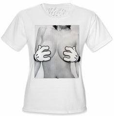 Cartoon Hands Getting A Feel Girl's T-Shirt