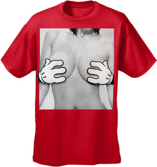 Cartoon Hands Getting A Feel Men's T-Shirt