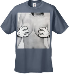 Cartoon Hands Getting A Feel Men's T-Shirt