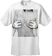 Cartoon Hands Getting A Feel Men's T-Shirt