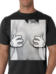 Cartoon Hands Getting A Feel Men's T-Shirt