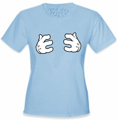 Cartoon Hands Grabbing Girls T-Shirt