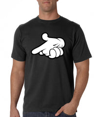 Cartoon Hands Gun Men's T-Shirt