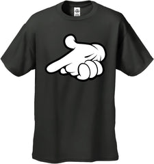 Cartoon Hands Gun Men's T-Shirt