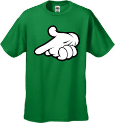 Cartoon Hands Gun Men's T-Shirt
