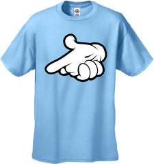 Cartoon Hands Gun Men's T-Shirt