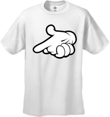Cartoon Hands Gun Men's T-Shirt
