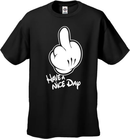 Cartoon Hands "Have A Nice Day" Men's T-Shirt