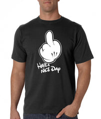 Cartoon Hands "Have A Nice Day" Men's T-Shirt